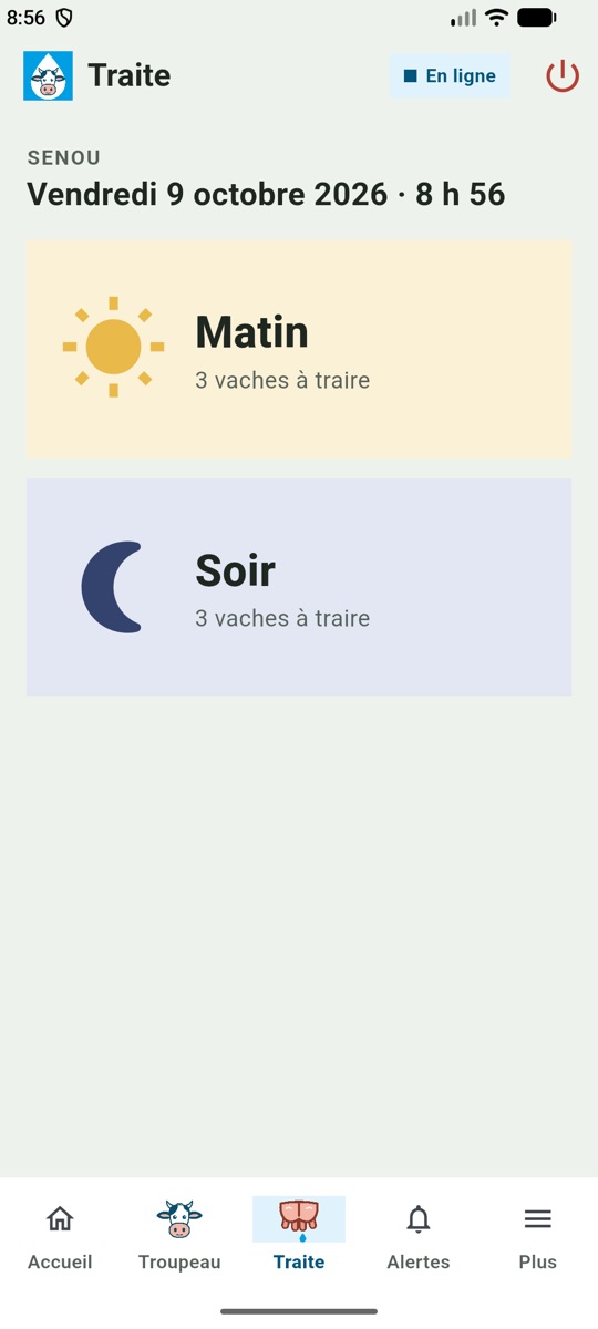 Traite du matin et du soir